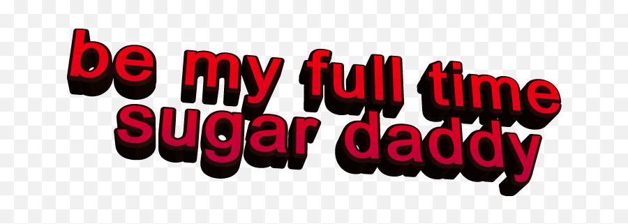 Red Sugardaddy Daddy Aesthetic Sticker - Language Emoji,Sugar Daddy Emoji