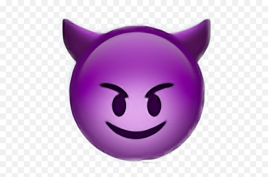 Emoji Bad Eytan Korku Sticker - Transparent Devil Face Emoji,Bad Emoticon