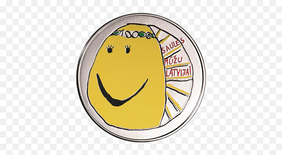 2018 Silver Coin Of Latvia - Latvia 5 Euro 2018 Emoji,Emoticon Anniversary