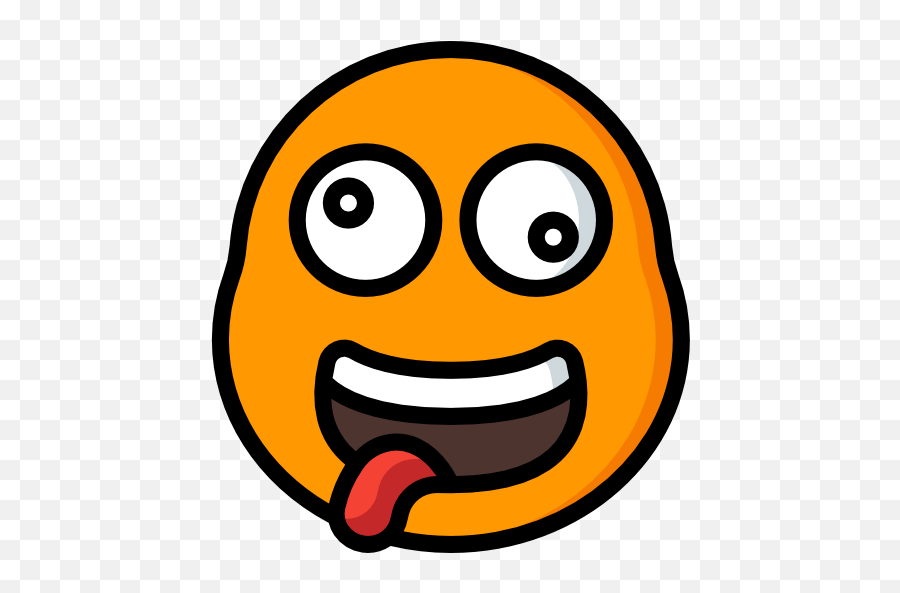 Crazy - Free Smileys Icons Crazy Icon Png Emoji,Crazy Emoticon For Facebook
