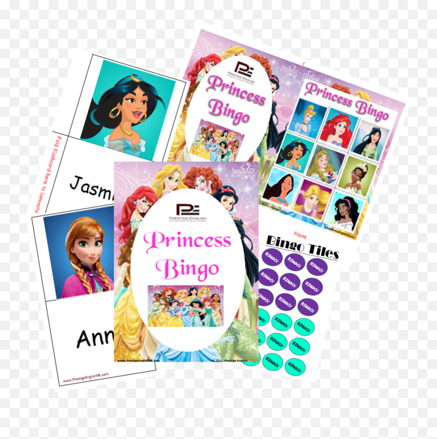 Princess Bingo Bingo Games For Kids Bingo - Girly Emoji,Emotion Bingo