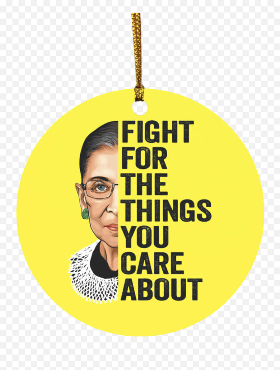 Ruth Bader Ginsburg Ornament - Happy Emoji,More Beer Around The Corner Emoji