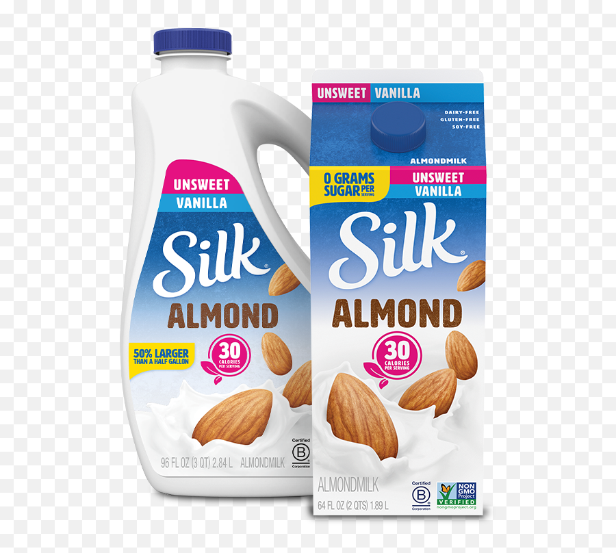 Unsweet Vanilla Almondmilk - Silk Unsweetened Almond Milk Emoji,Sugar & Spice Emoji