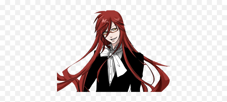 Kuroshitsuji Grell Blackbutler Sticker - Black Butler Grell Transparent Emoji,Grell Sutcliff Emojis