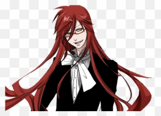 Kuroshitsuji Grell Blackbutler Sticker - Black Butler Grell Transparent Emoji,Grell Sutcliff Emojis