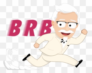 Kfc Stickers By Kfc Australia - Happy Emoji,Brb Emoticon Png