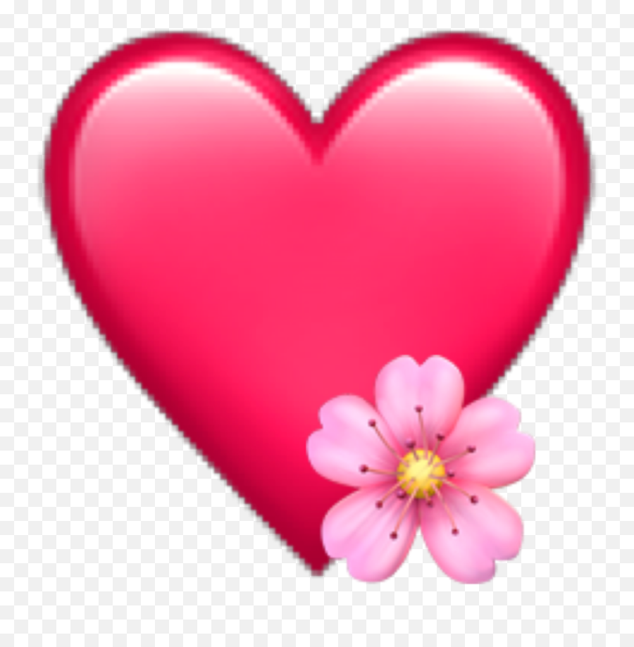 Emoji Iphone Pink Flower Sticker - Girly,Pink Flower Emoji