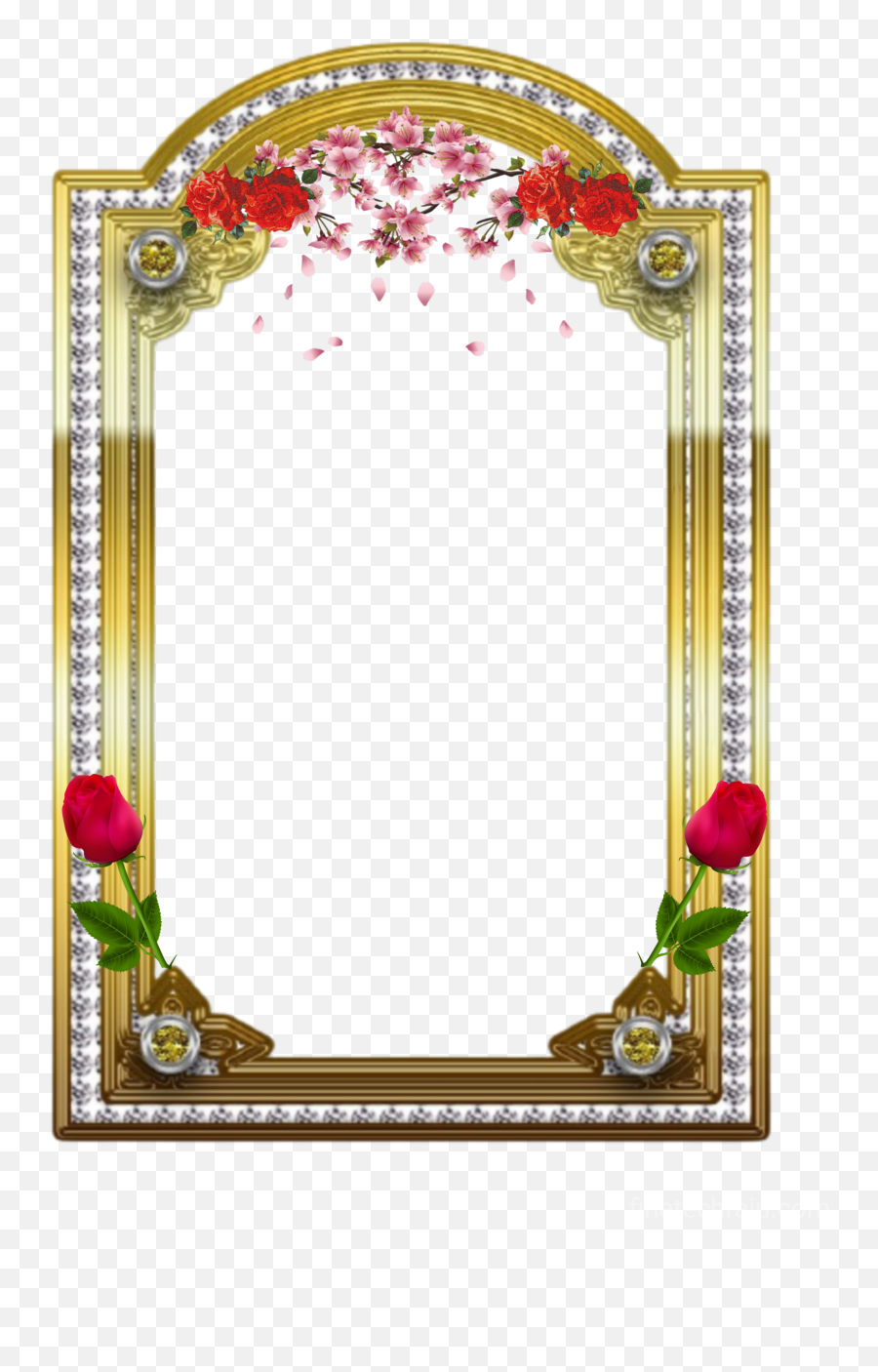 Flower Photo Frame Png Image And - Decorative Emoji,Saraswati Emoji