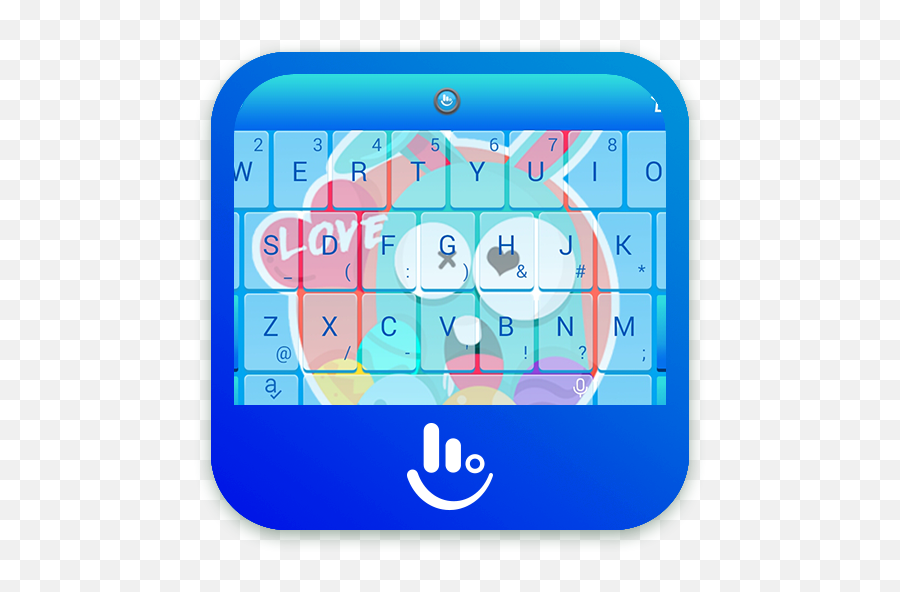 Easter Rabbit Keyboard Theme - Dot Emoji,Como Configurar El Emoticon En Messenger