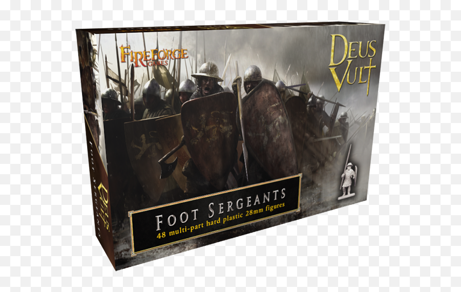 Fireforge Games 28mm Deus Vult Foot - Foot Sergeants Fireforge Emoji,Dues Vult Emoji