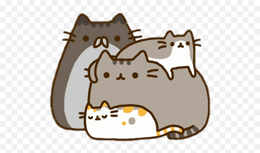 Pusheen For - Pusheen Family Png Emoji,Cat The Only Emotion They Feel Comic