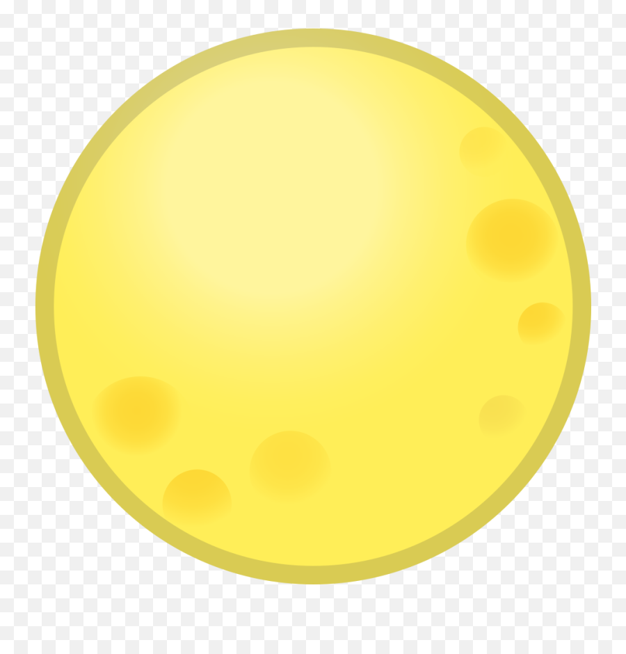 Full Moon Icon - Dot Emoji,Yellow Moon Emoji