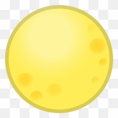 Full Moon Icon - Dot Emoji,Yellow Moon Emoji
