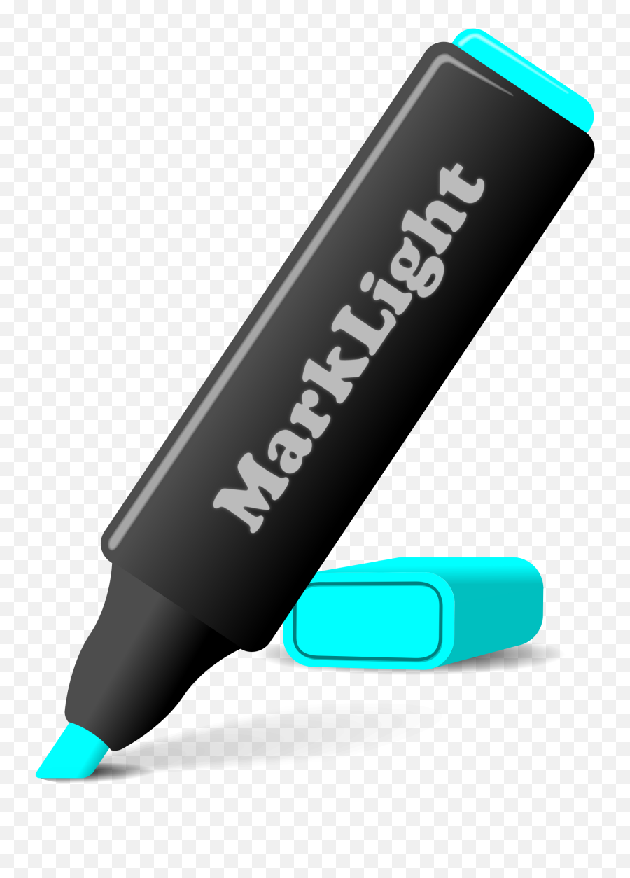 Blue Highlighter Pen With Logo Blue Highlighter - Love Emoji,Emoji Pens