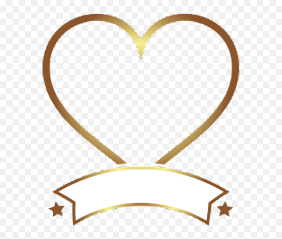 Heart Banner Clip Art - Png Download Full Size Clipart Transparent Background Gold Oval Frame Png Emoji,Designs An Emoji For Jigsaw Puzzles