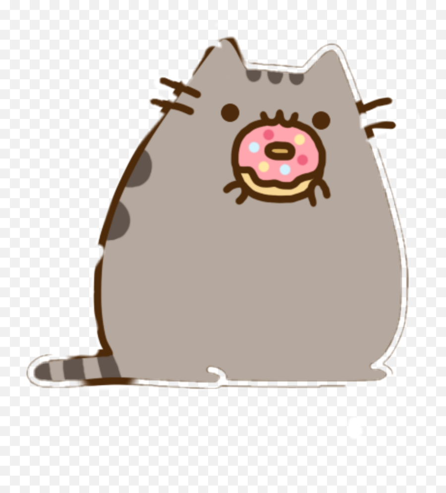 Pusheen Cat Donut Sticker By Officalipekepheci Emoji,Cat Emoticon Pusheen