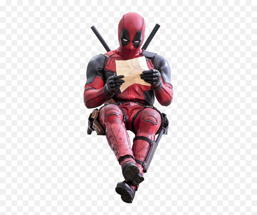 Deadpool Sitting Hd Png Transparent Images - Yourpngcom Emoji,Deadpool Emoji Phone