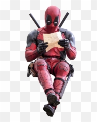 Deadpool Sitting Hd Png Transparent Images - Yourpngcom Emoji,Deadpool Emoji Phone