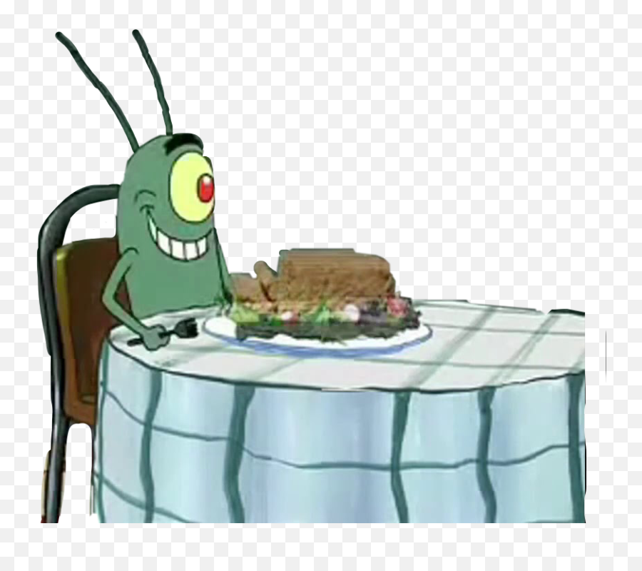 Spongebob Plankton Sticker - Holographic Meatloaf My Favorite Gif Emoji,Meatloaf Emoji