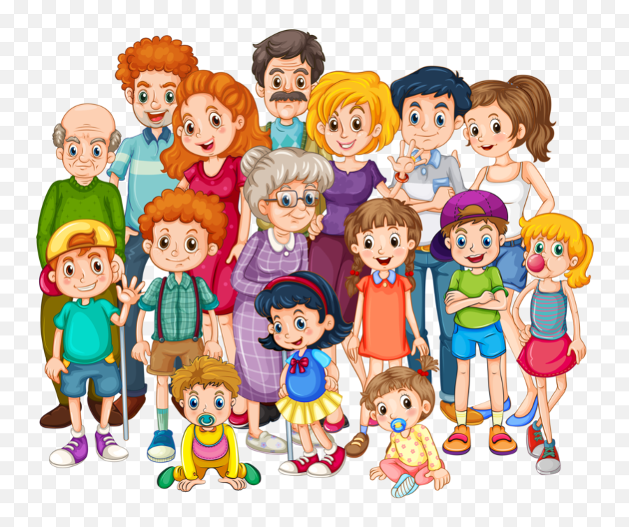 Family Clipart Png - Clipart Family Emoji,Big Family Emoji