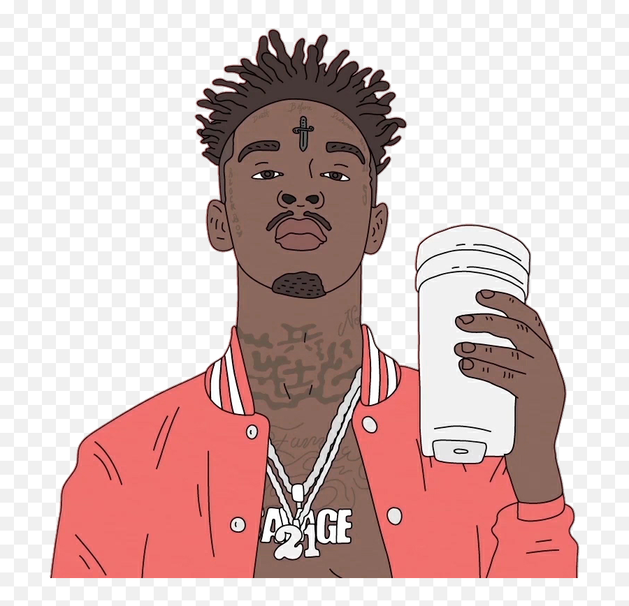 21savage Trap Bankaccount Sticker - 21 Savage Bank Account Png Emoji,21 Savage Emoji