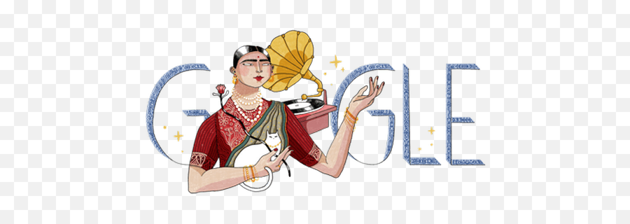 Google Doodle Celebrates Gauhar Jaan Indiau0027s First - Art Emoji,Emoji 2 Checkers