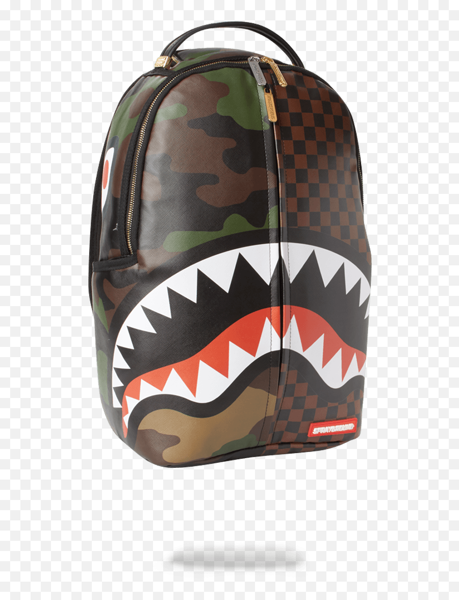 Checks Camouflage Backpack - Sprayground Bags Emoji,Marvel Emoji Backpack