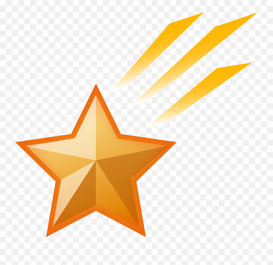 Shooting Star Emoji Clipart - Shooting Star Emoji Png,Star Emoji Transparent Background