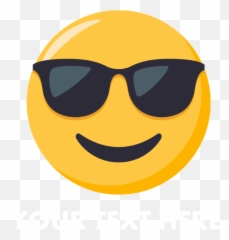 Emoji Sunglasses Face Personalized Dark Dark T - Shirt Ad Sunglasses Emoji Png,Nerdy Emoticon
