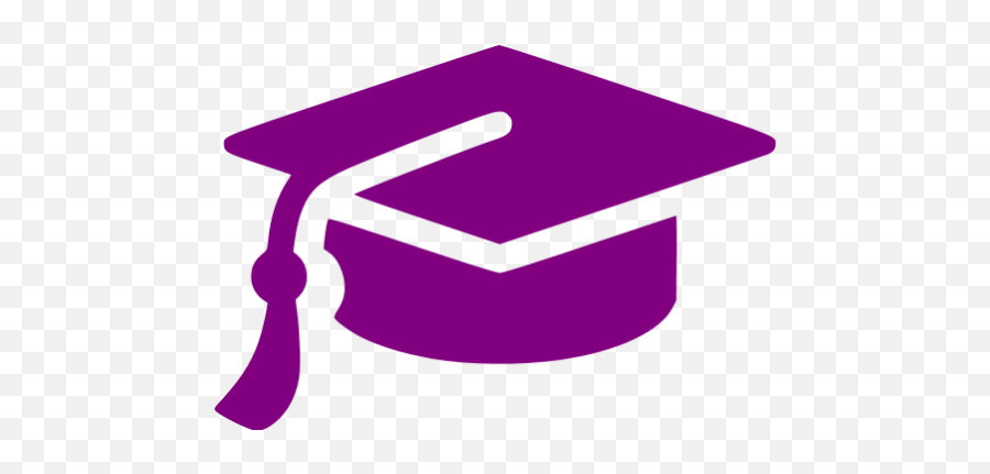 Purple Graduation Cap Icon - Free Purple Graduation Cap Icons Graduation Cap Icon Png Emoji,Graduate Emoticon