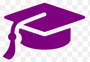 Purple Graduation Cap Icon - Free Purple Graduation Cap Icons Graduation Cap Icon Png Emoji,Graduate Emoticon