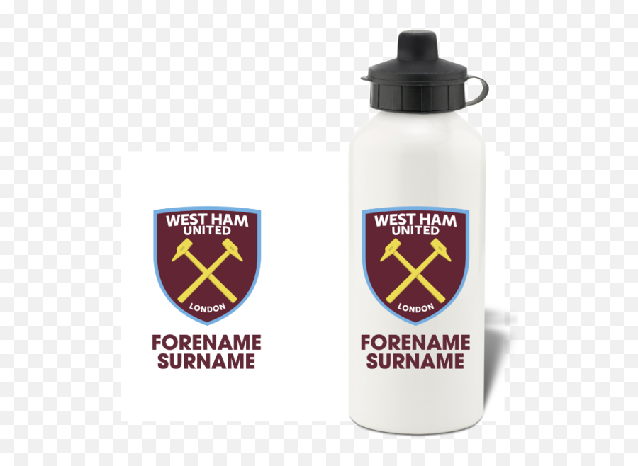 Personalised West Ham United Fc Gifts Official Licence - Bosque De Chapultepec Emoji,Disney Emoji Water Bottle