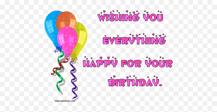 Birthday Wishes Birthday Wishes For Best Friend Female Gif - Happy Birthday Balloon Animated Gif Emoji,Animated Birthday Emoji