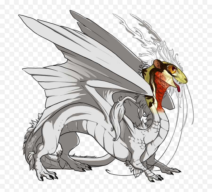 Chipskink Uprising - Flying Mythical Dragon Drawings Emoji,Scylla Emoji