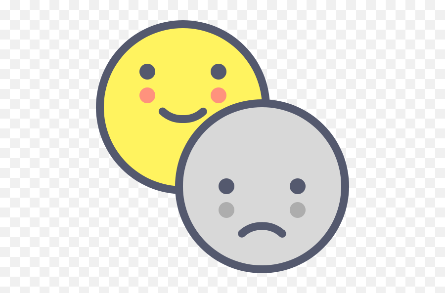 Free Icon - Free Vector Icons Free Svg Psd Png Eps Ai Sad And Happy Icon Emoji,Sad Facebook Emoticons Png