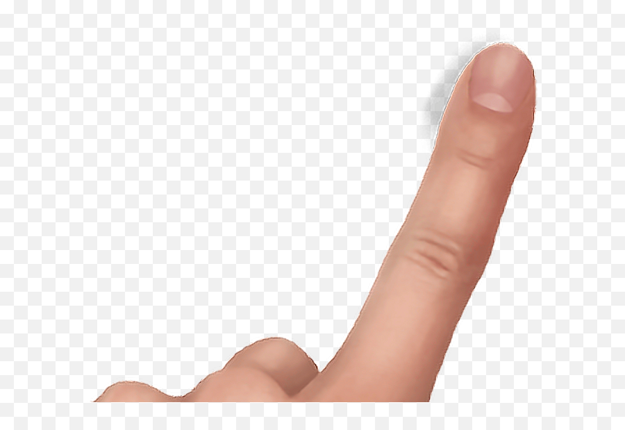 Finger Pointing Fingers Sticker By Anamilena - Finger Touch Screen Png Emoji,Point Finger Emoji No Background