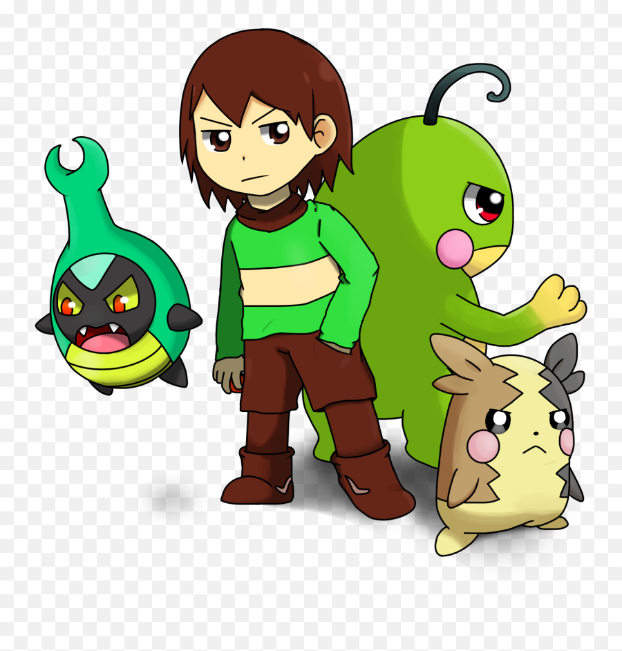 Undertale - Undertale Chara Pokemon Team Emoji,Emotion Vs Logic Pokemon