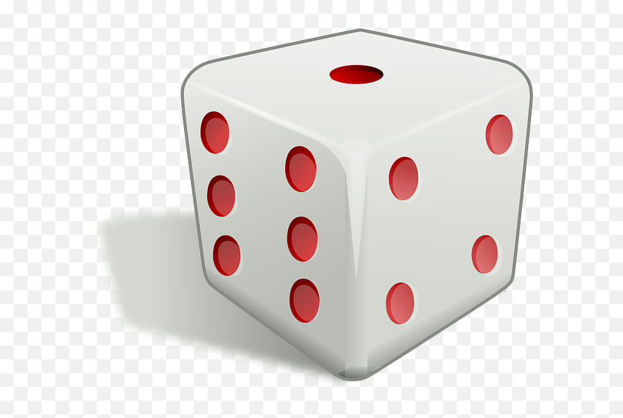 Game Rolling Throwing One Dice Dot - Die And A Coin Emoji,Dice Dancing Cat Emoticon