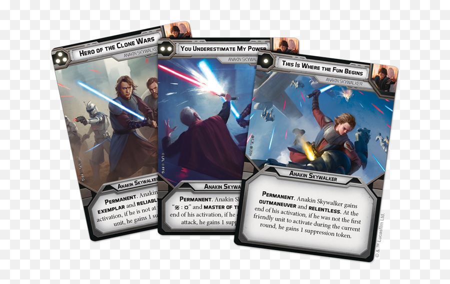 The Chosen One - Star Wars Legion Anakin Cards Emoji,Angery Emotion Anakin