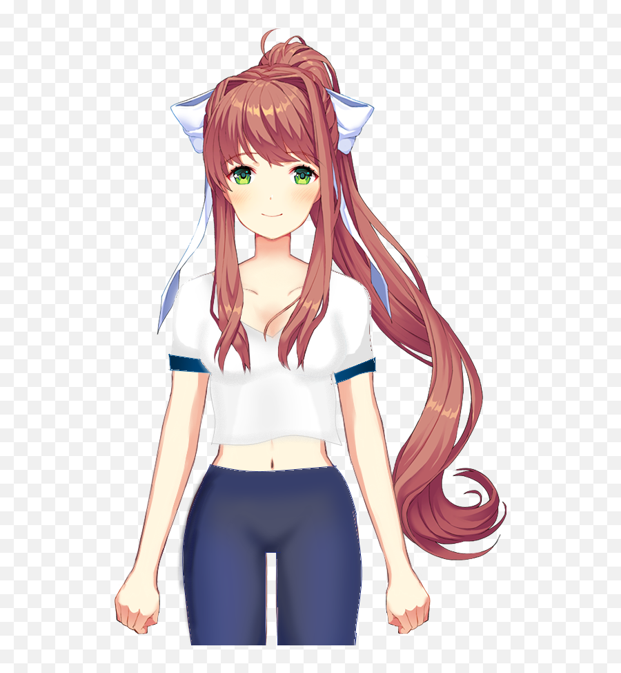 Monika Monika Monika Ddlc Sticker By Athena - Ddlc Monika Sprites Emoji,Doki Doki Literature Club Emojis