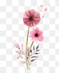 Create A Dandelion Logo For Free - Watercolor Flowers Logo Emoji,Pink Flower Emoticon For Facebook