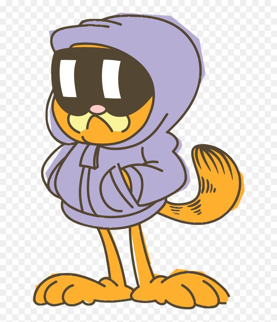 Garfield Chill Sticker By - Garfield Line Stickers Emoji,Apathetic Emoji