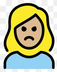Woman Pouting Emoji Clipart Free Download Transparent,Shrugging Shouldere Emoticon