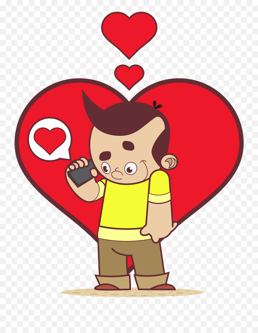 Love Boy Heart - Free Vector Graphic On Pixabay Emoji,Kawaii Emoticon Hug