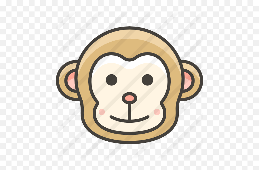 Monkey - Free Animals Icons Monkey Dibujo Emoji,Monkey Emoji Transparent