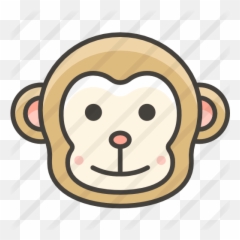 Monkey - Free Animals Icons Monkey Dibujo Emoji,Monkey Emoji Transparent