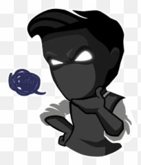 Telegram Sticker From Evan Redgrave Pack Emoji,Black Ninja Emoji
