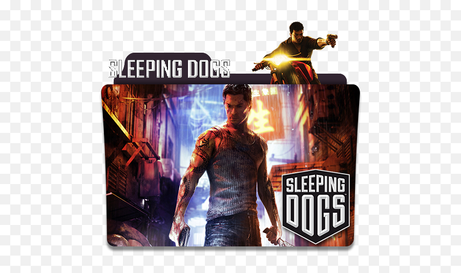 Sleeping Dogs Folder Icon 2012 - Designbust Emoji,Sleeping Emoji Size Icon For Pc