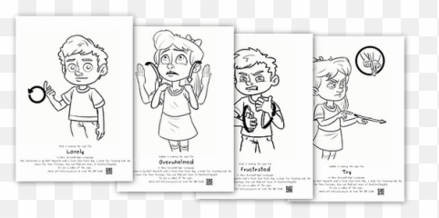 Nzsl Colouring - Feelings In Nz Sign Lanuage Emoji,Names For Emotions