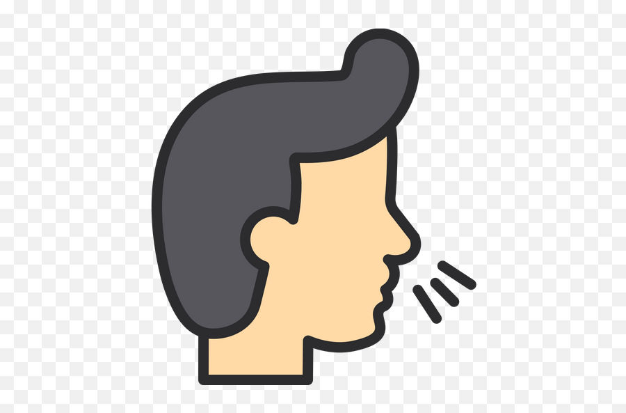 Flu Icon Of Colored Outline Style - Hair Design Emoji,Snot Nose Emoji